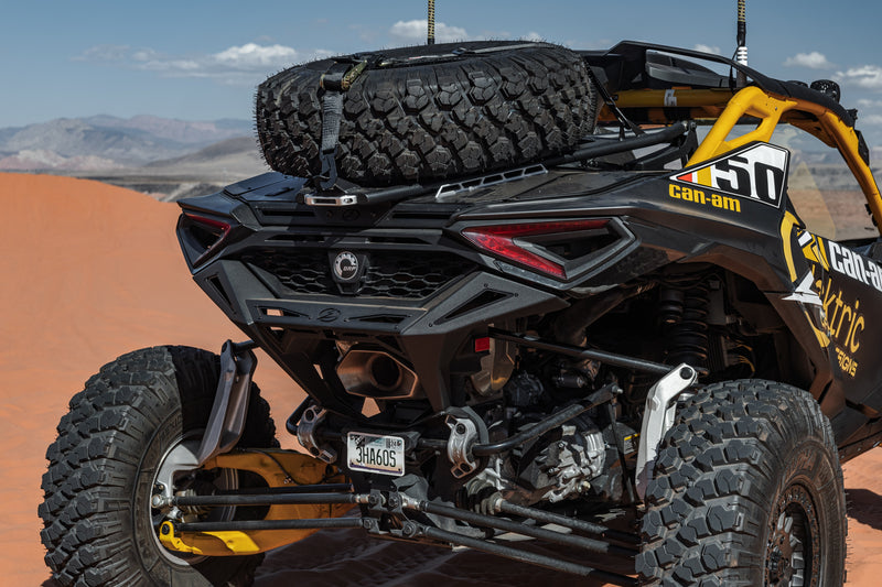 2024 to Current Can-am Maverick R Volt Tire Rack for Volt Baja Box (Does not work with Mav R & Mav R X w/QS3 compression adjustment)