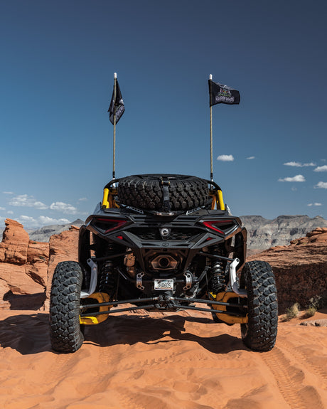 2024 to Current Can-am Maverick R Volt Tire Rack for Volt Baja Box www.elektricoffroad.com