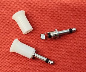 2.5mm Subminiature Phone Plug - 2 Conductor White (2-Pack) TekShack