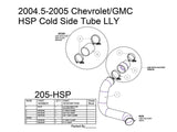 HSP Cold Side Tube to Factory Bridge, 2004.5-2005 Chevrolet / GMC 6.6L Duramax LLY HSP Diesel