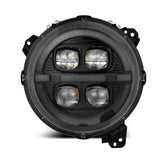 AlphaRex Nova-Series LED Projector Headlights Alpha-Black | '18-Current JL Wrangler / '20-Current JT Gladiator