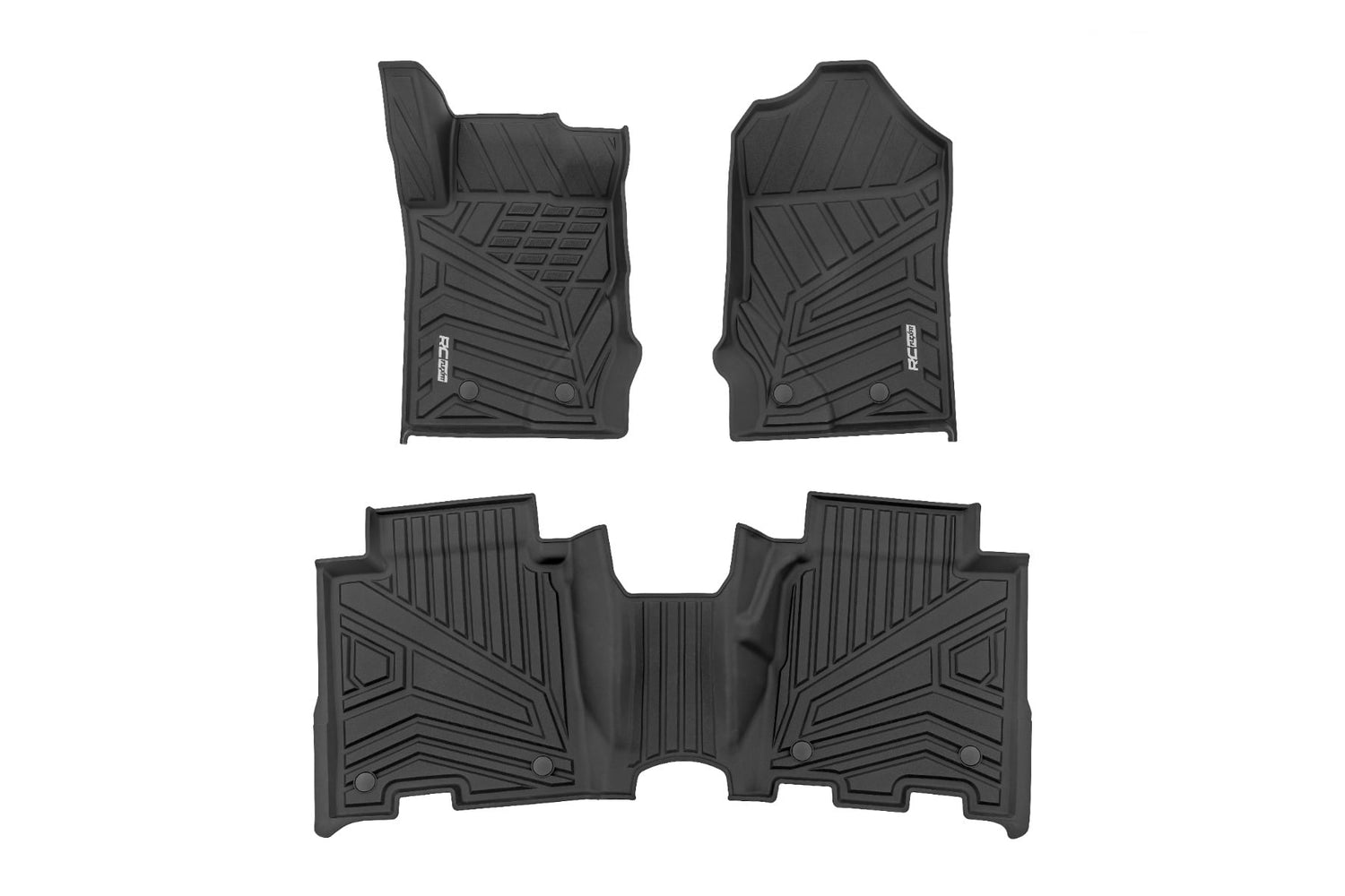 Rough Country Flex-Fit Floor Mats for 2021-2026 Ford Bronco 4WD