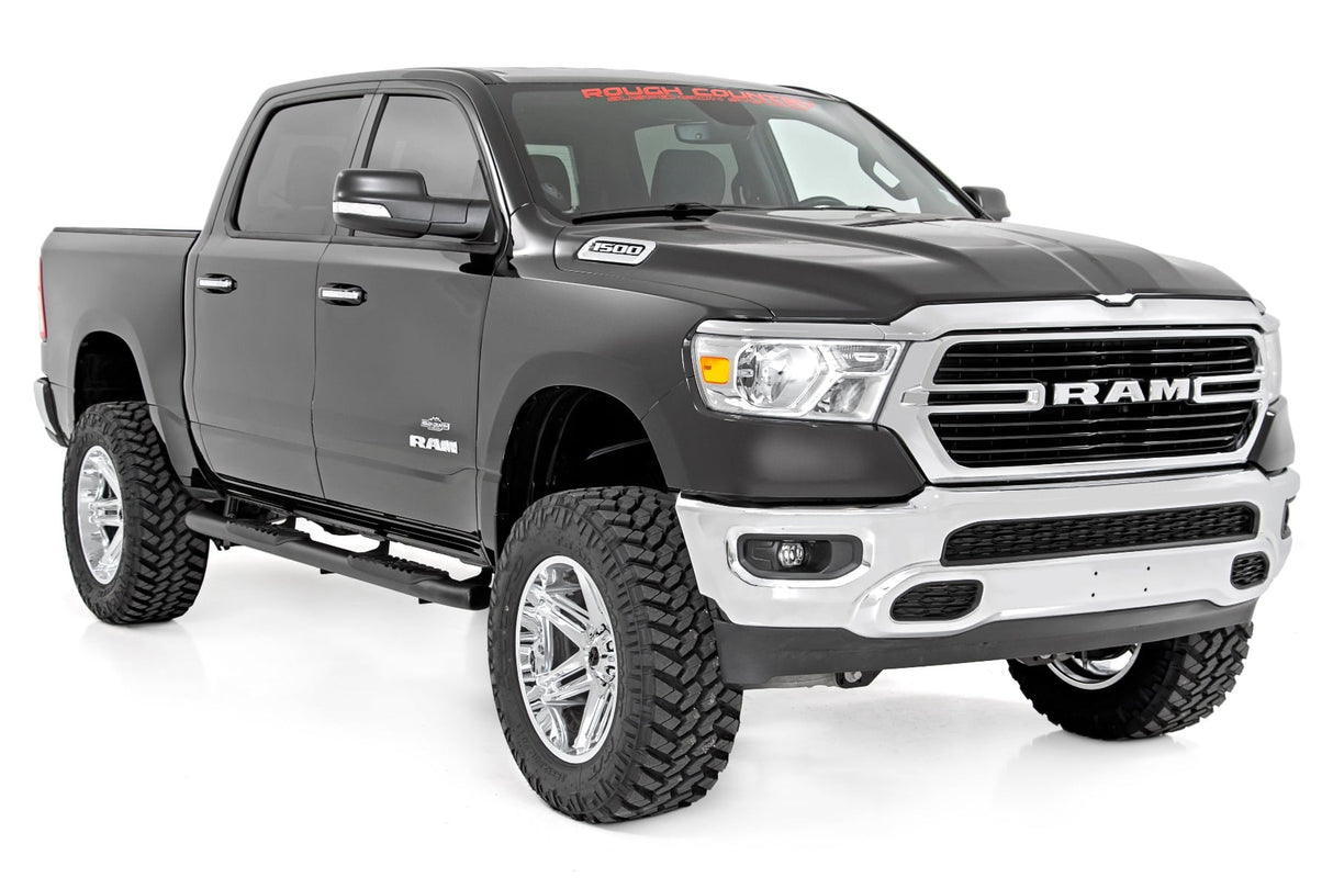 Oval Nerf Step Crew Cab Black Ram 1500 (19-26)/1500 TRX (21-24) Rough Country