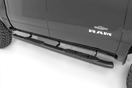 Oval Nerf Step Crew Cab Black Ram 1500 (19-26)/1500 TRX (21-24) Rough Country