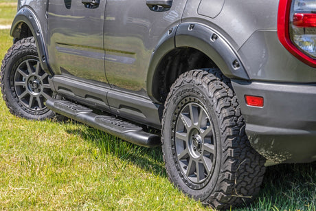 Oval Nerf Steps Black Ford Bronco Sport 4WD (2021-2026) Rough Country