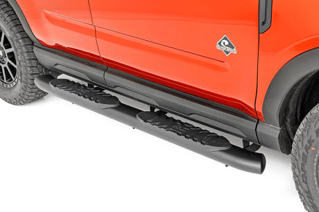 Oval Nerf Steps Black Ford Bronco Sport 4WD (2021-2026) Rough Country