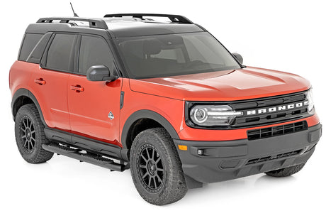 Oval Nerf Steps Black Ford Bronco Sport 4WD (2021-2026) Rough Country