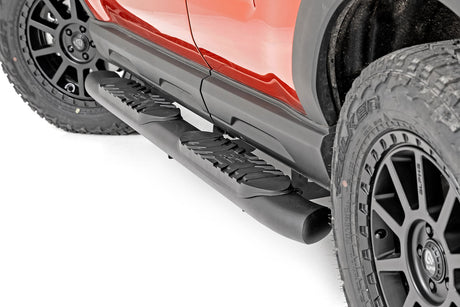 Oval Nerf Steps Black Ford Bronco Sport 4WD (2021-2026) Rough Country