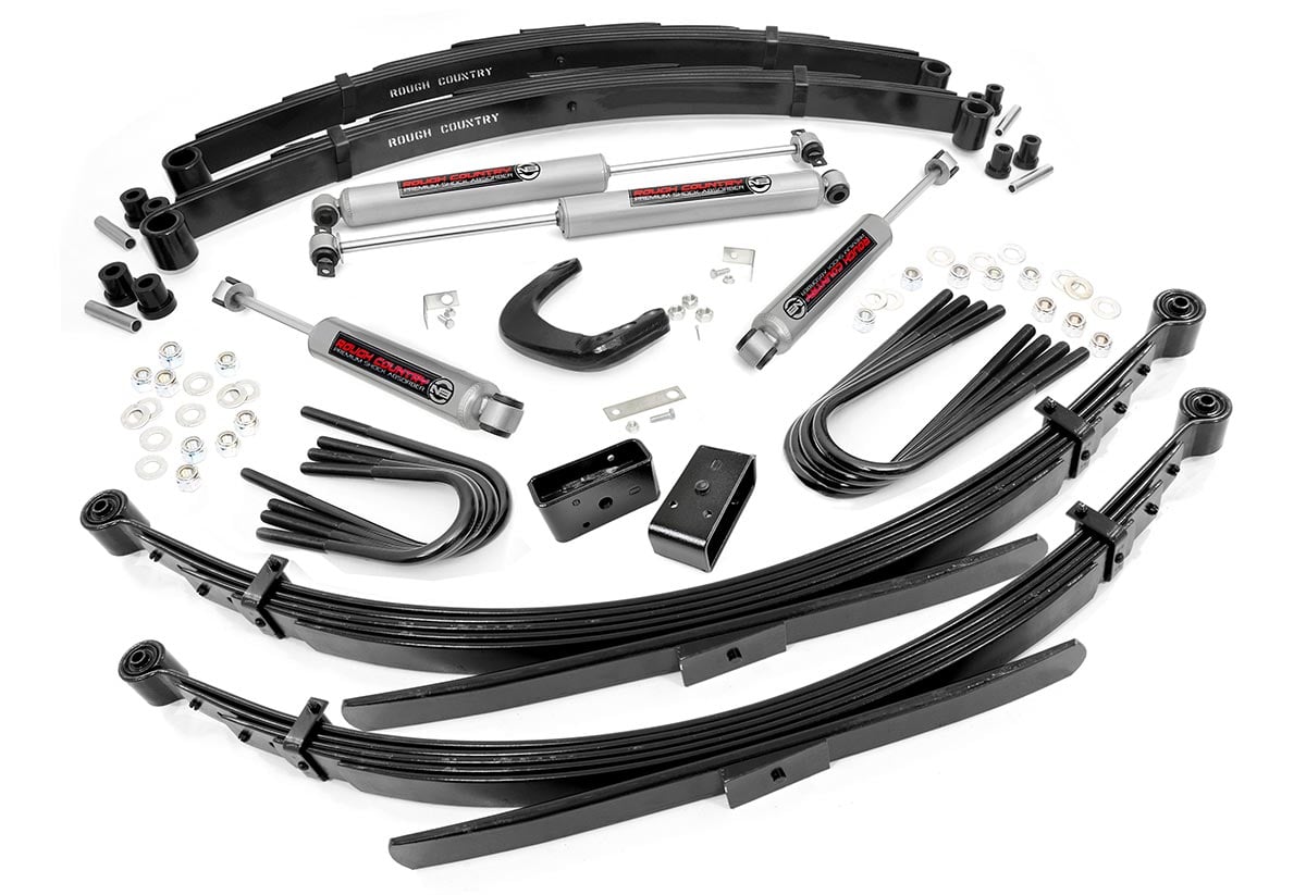 6 Inch Lift Kit 56 Inch RR Sprgs Chevy/GMC Half-Ton Suburban/K5 Blazer (88-91) Rough Country