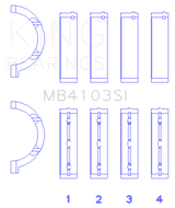 King Engine Bearings Chrysler 197 (Size +0.25mm) Main Bearing Set