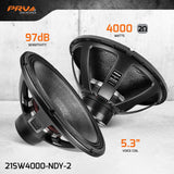 PRV Audio 21SW4000-NDY-2 21 Inch Subwoofer 4000 Watts 2 Ohm