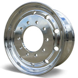 22.5x9 Truck Wheels Flat Face 600pcs Forged Aluminum Rims $149 each FOB WHOLESALE PRICE Polished Front Hub Pilot