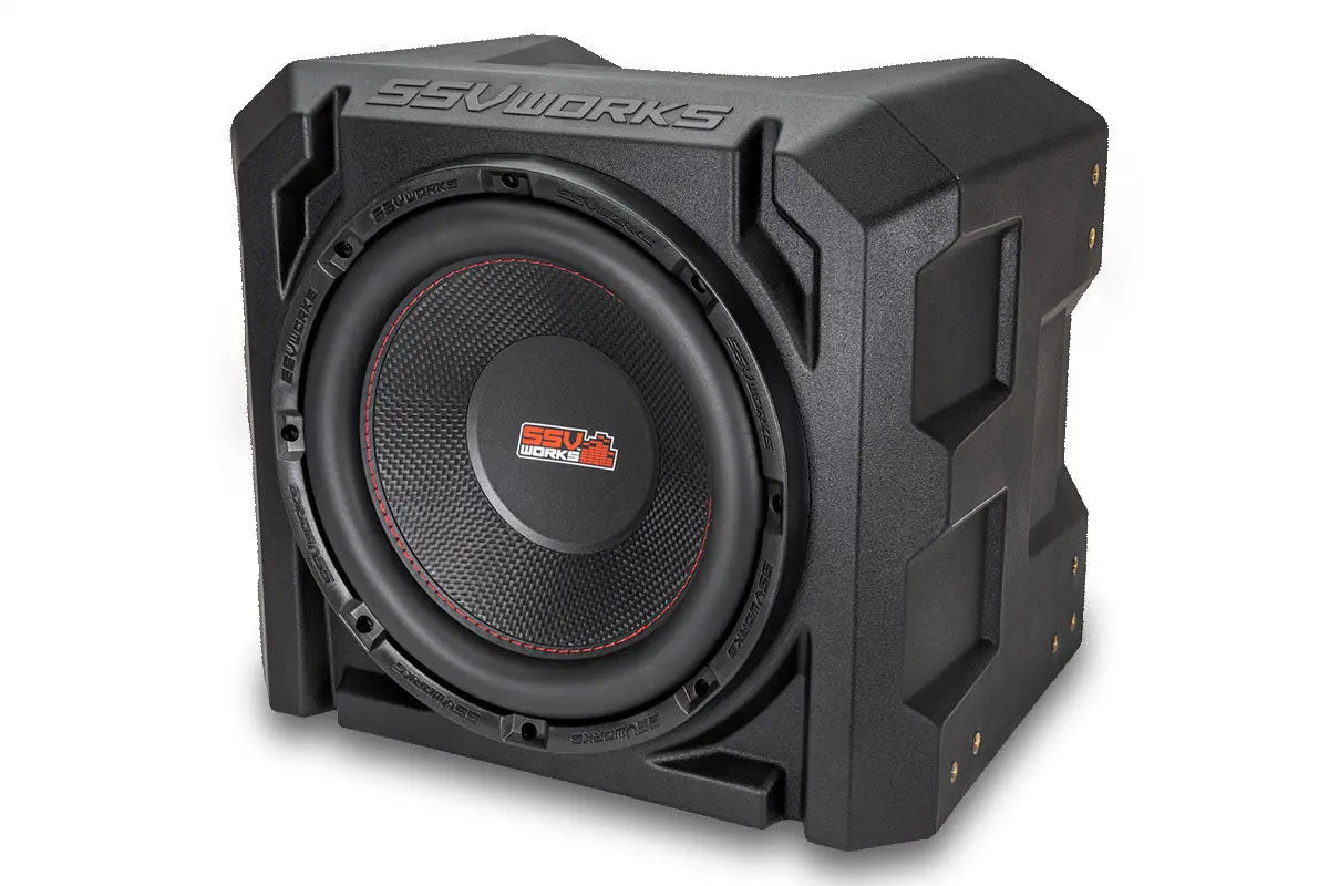 Universal 10-Inch Subwoofer Enclosure - High-Strength Rotomolded Design, Durable & Weather-Resistant, Perfect for Car, Truck, Boat or UTV Audio Upgrades, Enhanced Bass Performance SSV Works