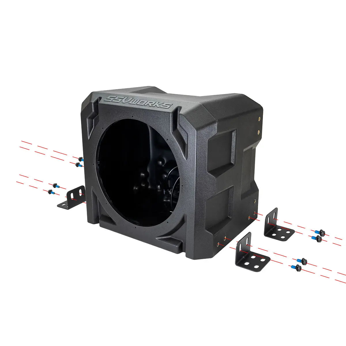 Universal 10-Inch Subwoofer Enclosure - High-Strength Rotomolded Design, Durable & Weather-Resistant, Perfect for Car, Truck, Boat or UTV Audio Upgrades, Enhanced Bass Performance SSV Works