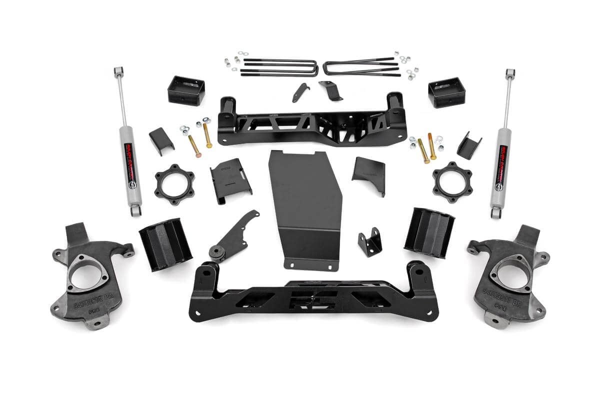 5 Inch Lift Kit Cast Steel Silverado/Sierra 1500 4WD (14-18 & Classic) Rough Country