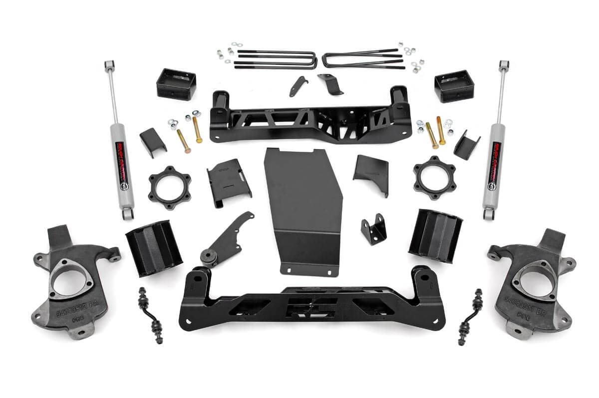 5 Inch Lift Kit Alum/Stamp Steel Silverado/Sierra 1500 4WD (14-18 & Classic) Rough Country