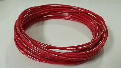 18 AWG TFN SOLID COPPER WIRE 25 FT IN RED GREAT FOR TRAIN WIRE ACDC WIRE AND SUPPLY