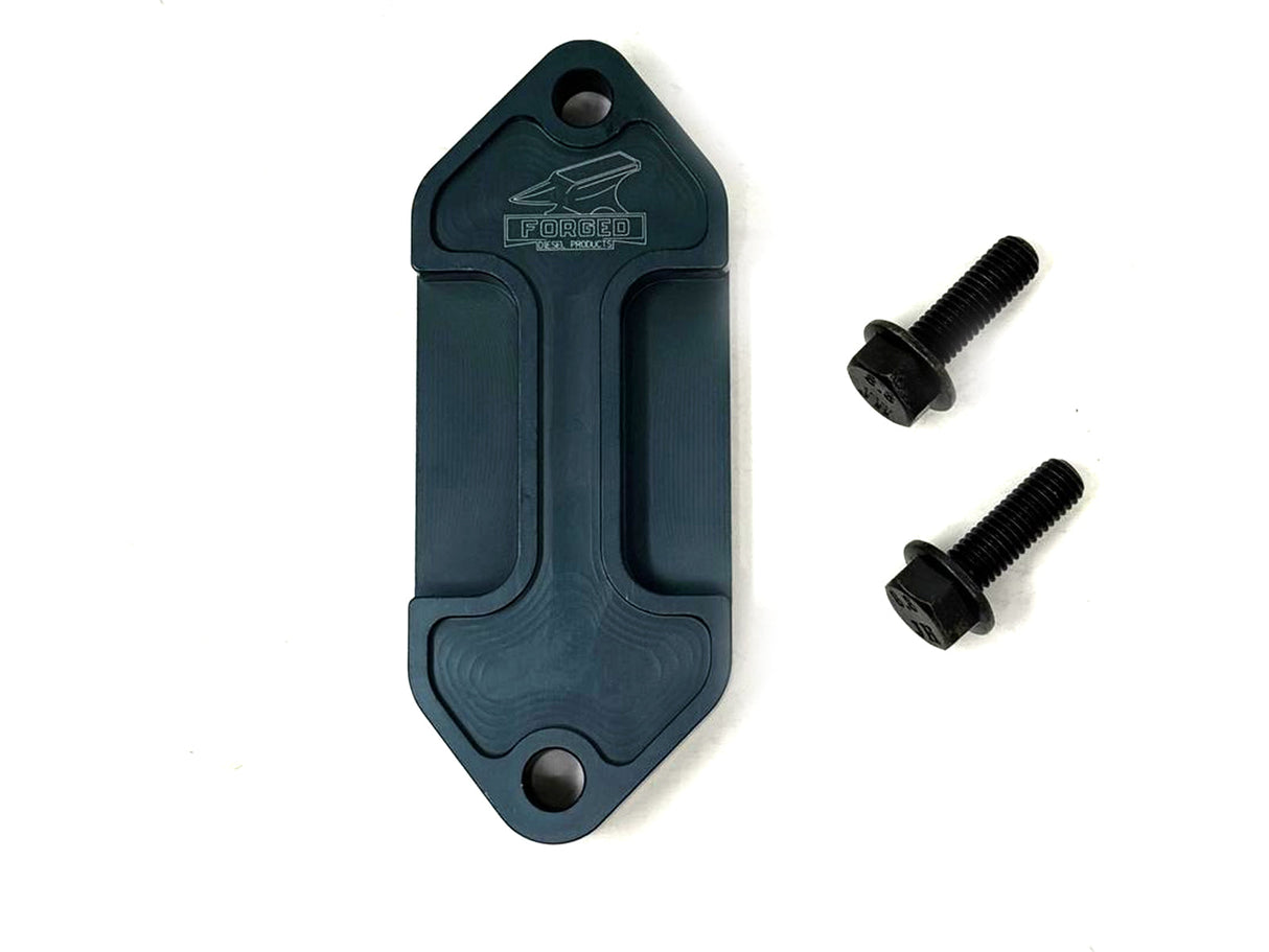 Forged Diesel Billet Coolant Block-Off Plate, 2001-2026 GM 6.6L Duramax LB7 LLY LBZ LMM LML L5P Forged Diesel