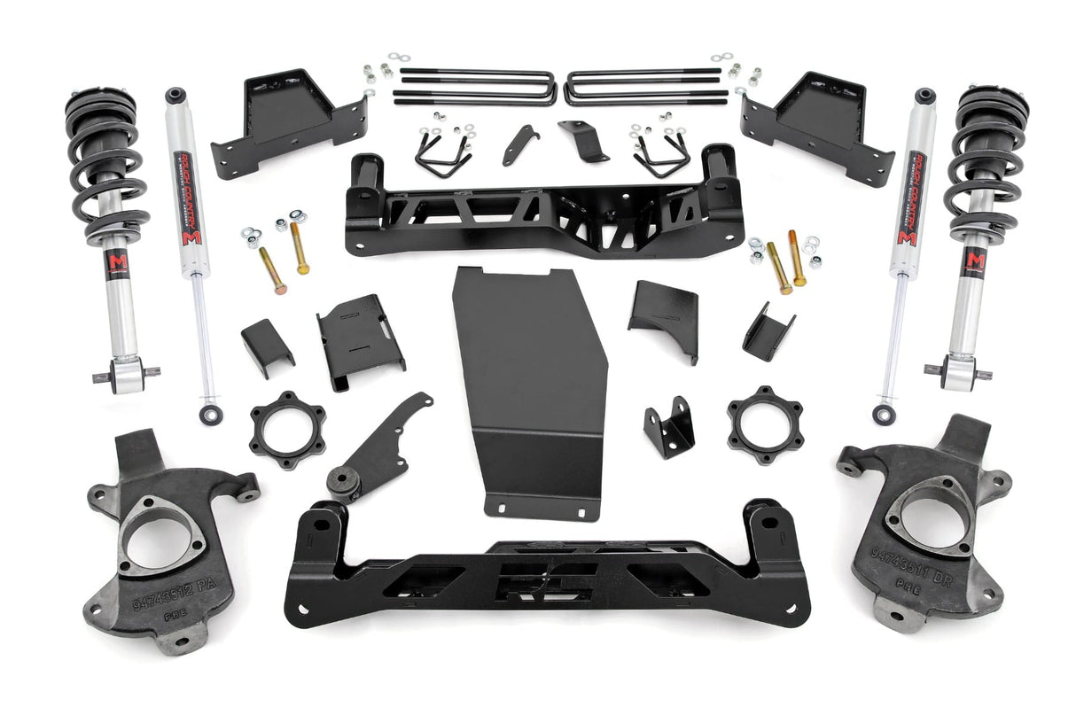 6 Inch Lift Kit Cast Steel M1 Struts/M1 Silverado/Sierra 1500 (14-18 & Classic) Rough Country