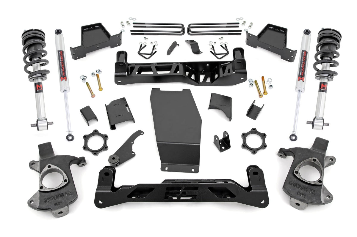 6 Inch Lift Kit Alu/Stamp Steel M1 Struts/M1 Silverado/Sierra 1500 (14-18 & Classic) Rough Country