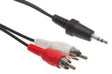 radioshack 1/8” Stereo Male To Dual RCA Male Audio Y-Cable 6' (1.82m) TekShack