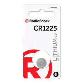 RadioShack CR1225 3V Lithium Coin Cell Battery RadioShack