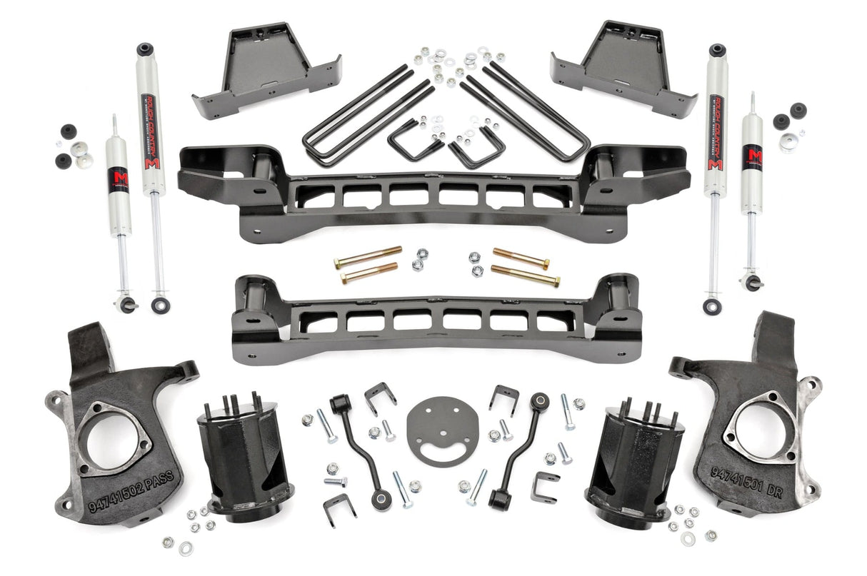 6 Inch Lift Kit M1 Shocks Silverado/Sierra 1500 2WD (99-06 & Classic) Rough Country