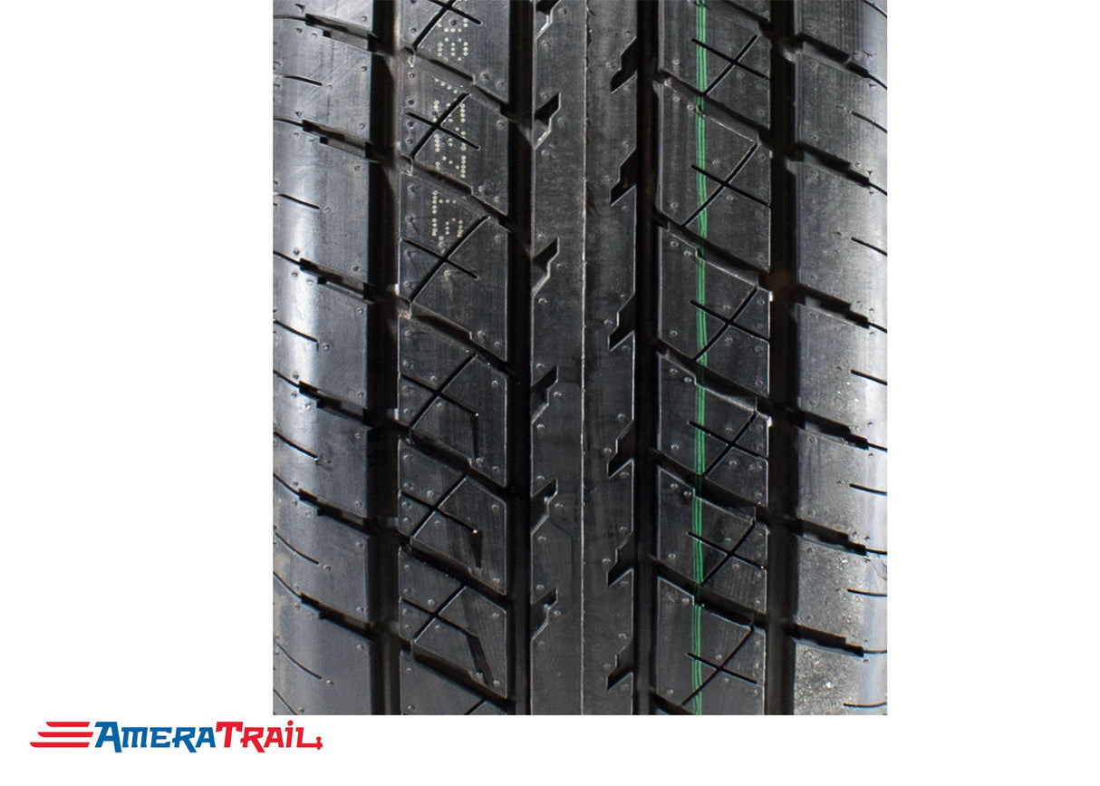 235 / 80 R 16 E Rainier on 6 Lug Galvanized Rim