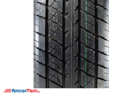 235 / 80 R 16 E Rainier on 6 Lug Galvanized Rim