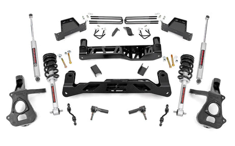 7 Inch Lift Kit Cast Steel N3 Struts Silverado/Sierra 1500 2WD (14-18 & Classic) Rough Country