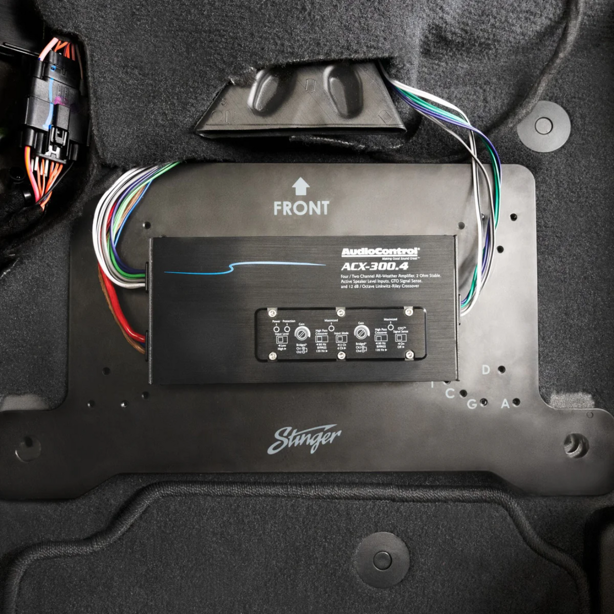 Under Passenger Seat Amplifier Mounting Bracket | '18- Current JL Wrangler/ '20- Current JT Gladiator