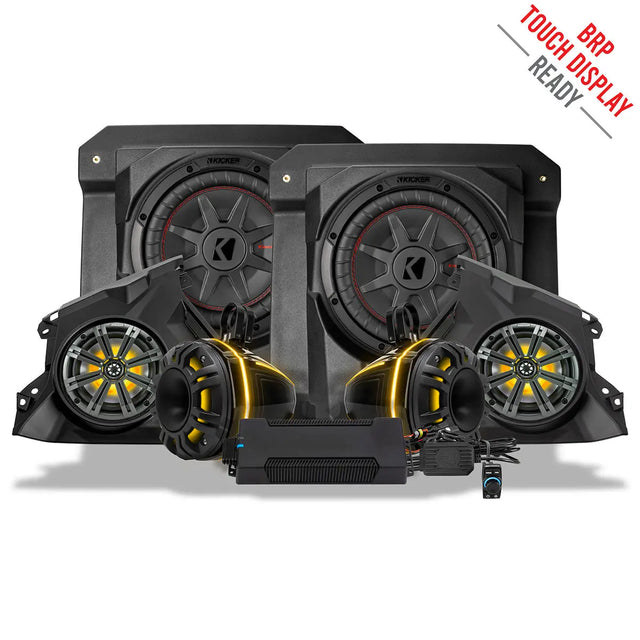 2024-2026 Can-Am® Maverick R, Phase-6 K-Spec 1400watt 6-Speaker Stereo System with Kicker Horns SSV Works