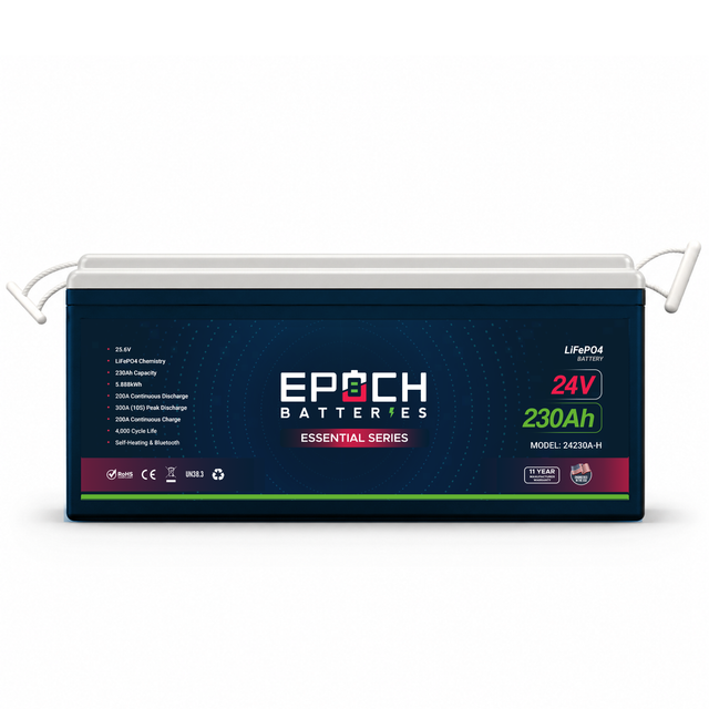 Epoch Batteries 24V 230Ah Essential LiFePO4 Battery