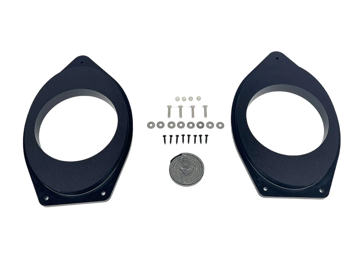2019-2026 Silverado & Sierra Speaker Adapters | 1-inch CNC-Machined HDPE Ten87 Design