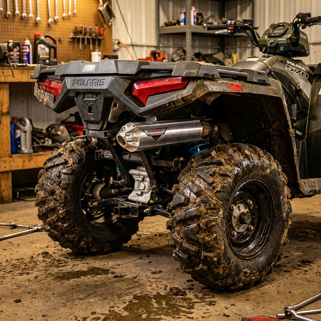 Straightline Performance Muffler for Polaris Sportsman 450/570