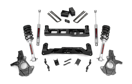 5 Inch Lift Kit Alu/Stamp Steel N3 Struts Silverado/Sierra 1500 (14-18 & Classic) Rough Country