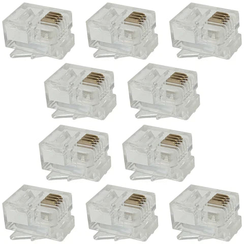 Radio Shack RJ-25 Modular Telephone Plugs – 10 Pack Radio Shack