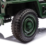 24V Magic Cars Military Willy Jeep 3 Seater Electric Ride on