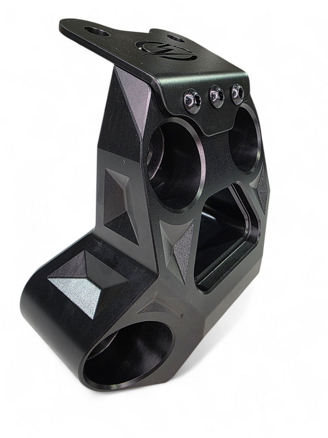 2024+ Can Am Maverick R Billet Radius Rod Plate (Black) www.elektricoffroad.com