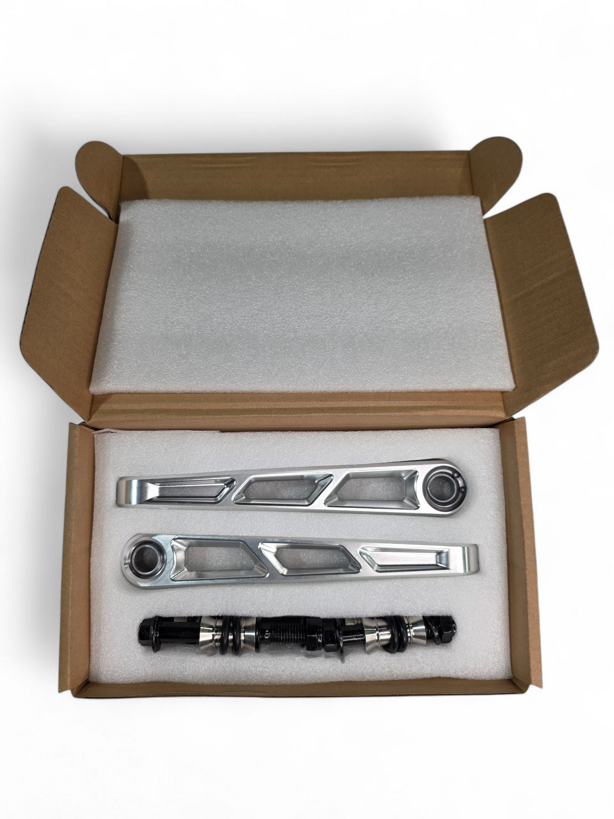 2024+ Can Am Maverick R Front Sway Bar Links Anodized (Clear) www.elektricoffroad.com