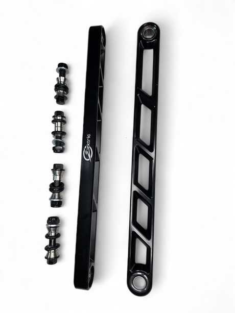 2024+ Can Am Maverick R Rear Sway Bar Links Anodized Black www.elektricoffroad.com