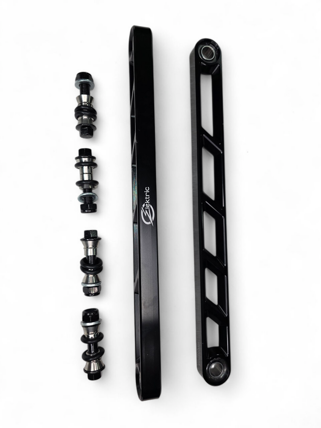 2024+ Can Am Maverick R Rear Sway Bar Links Anodized Black www.elektricoffroad.com