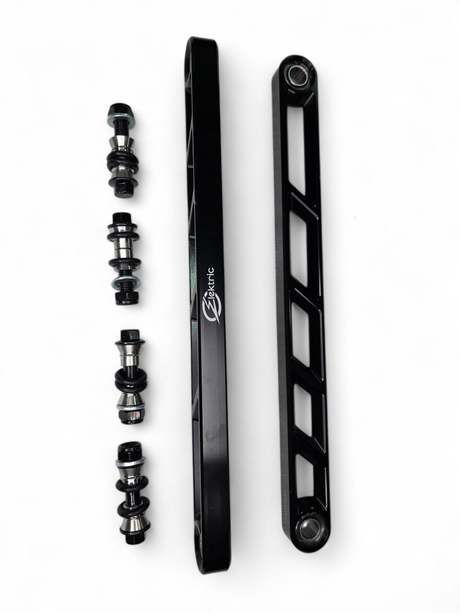 2024+ Can Am Maverick R Rear Sway Bar Links Anodized Black www.elektricoffroad.com