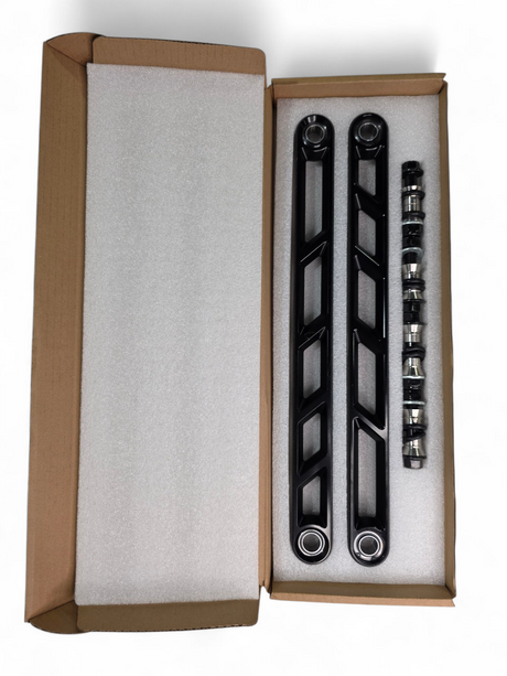 2024+ Can Am Maverick R Rear Sway Bar Links Anodized Black www.elektricoffroad.com