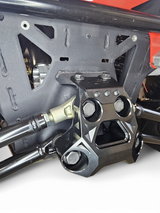 2024+ Can Am Maverick R Billet Radius Rod Plate (Black) www.elektricoffroad.com