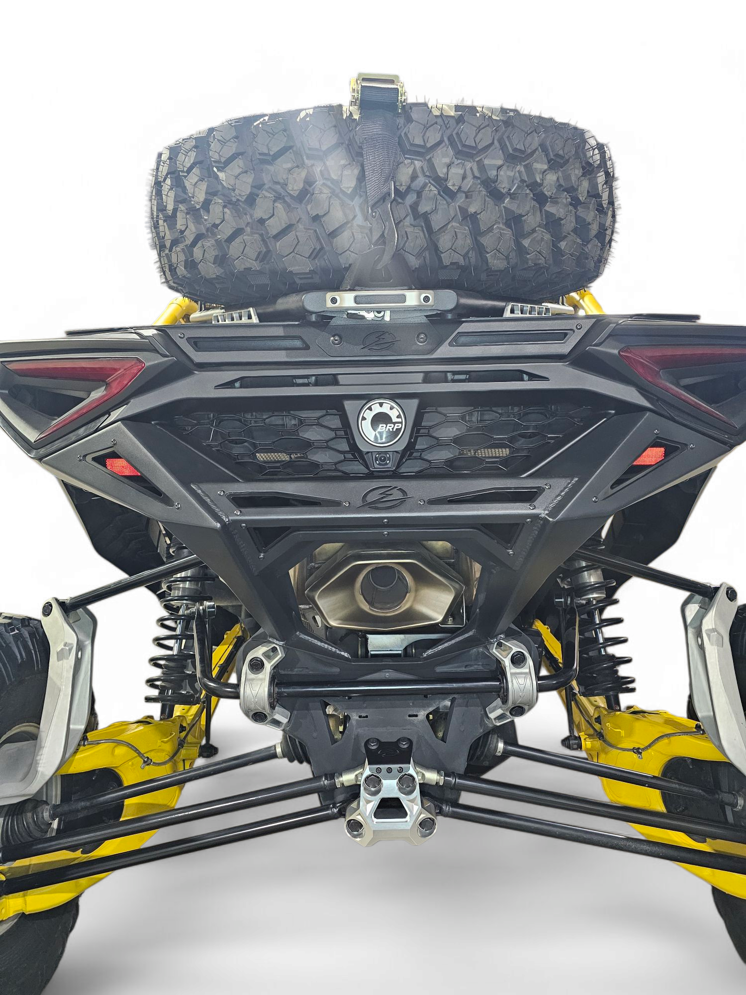 2024+ Can Am Maverick R Radius Rod Plate (Clear) www.elektricoffroad.com
