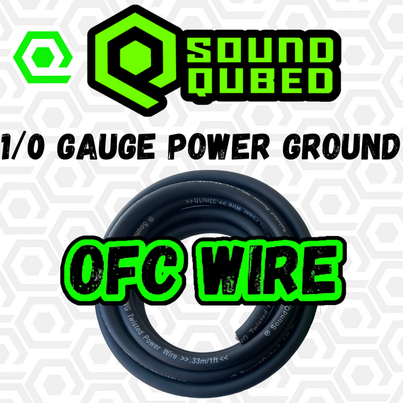 SOUNDQUBED 1/0 OFC (oxygen free copper) Power wire 50FT Roll