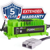 24V 25A Industrial Equipment Battery Charger - SB-175 Plug - Lithium, Lead Acid or AGM
