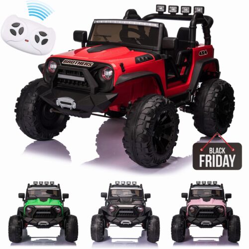 24V Battery-Powered Kids Ride On Truck with Remote Control, MP3 Player, USB Port, and LED Lights - 3 Speed Options