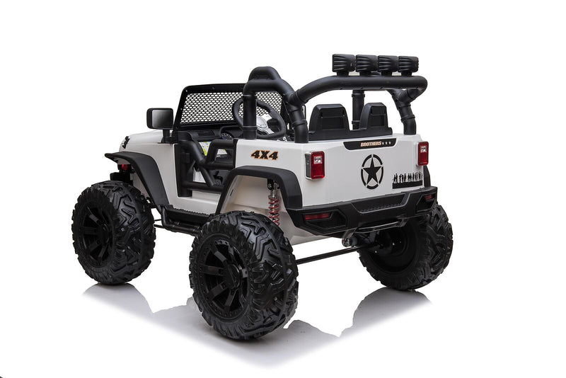24V JEEP Double Drive Kids Ride-On Car with 200W*2 Motors and 12V9AH*2 Batteries - Parental Remote Control Included